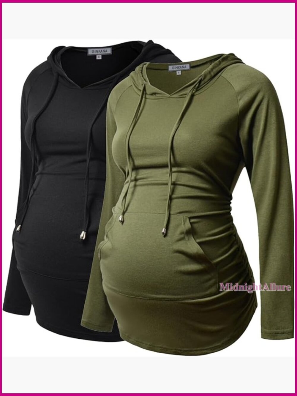 Maternity Hoodie Long Sleeve Sweatshirt Casual Top Pregnancy